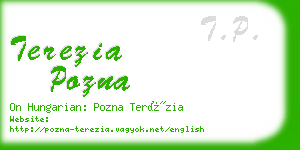 terezia pozna business card